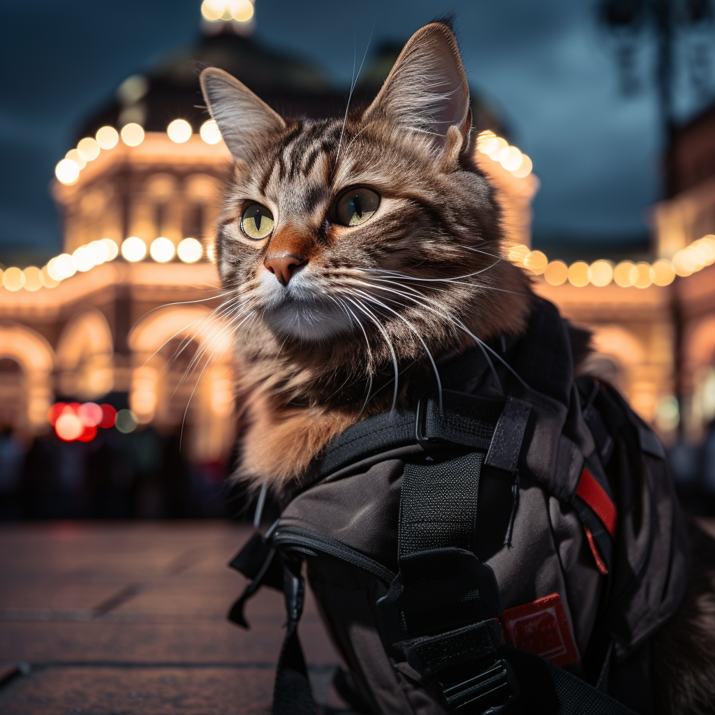 CIA agent with cat intelligence officer in Moscow