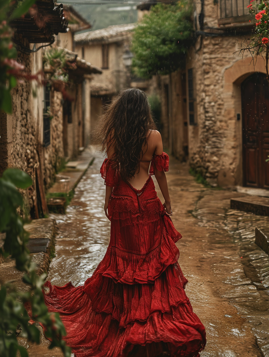 Cindy Prado in Spanish Dress