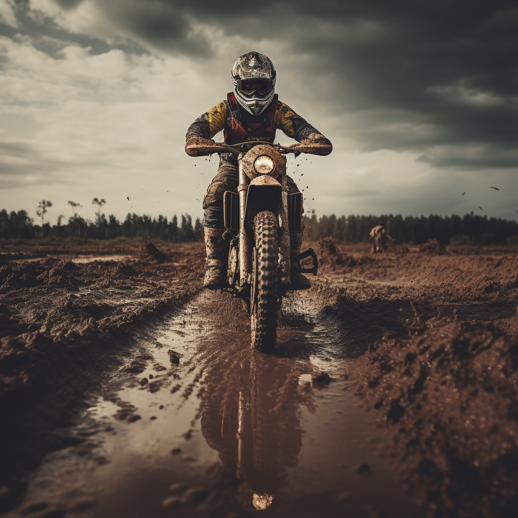 Action-packed dirtbike ride