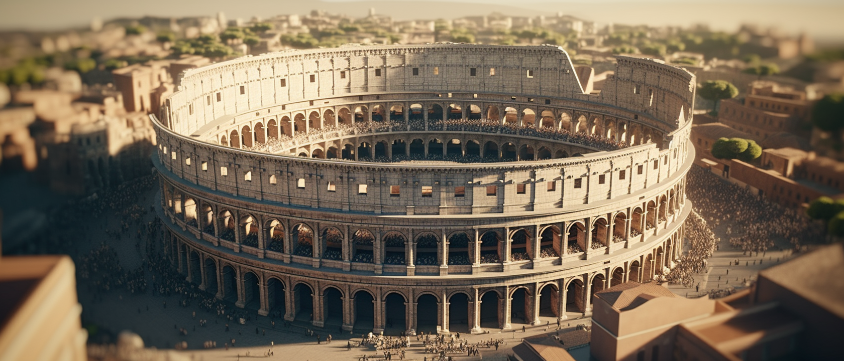 Hyper-detailed Roman Colosseum image