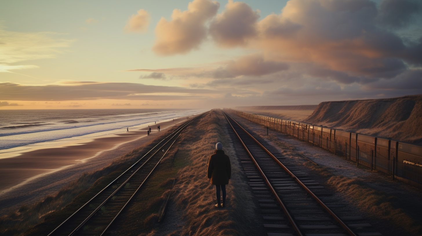 Cinematic Saltburn Style Still