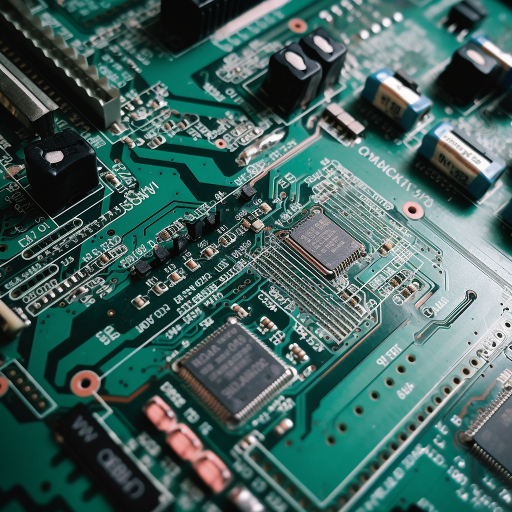 Closeup of Circuit Board