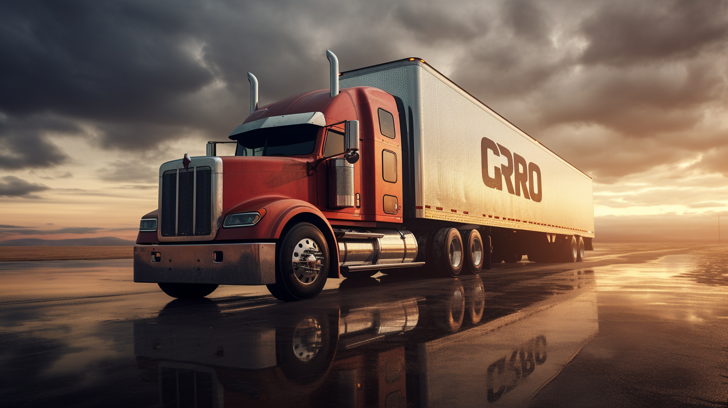 Hyper realistic truck trailer with 'CIRO' written on it