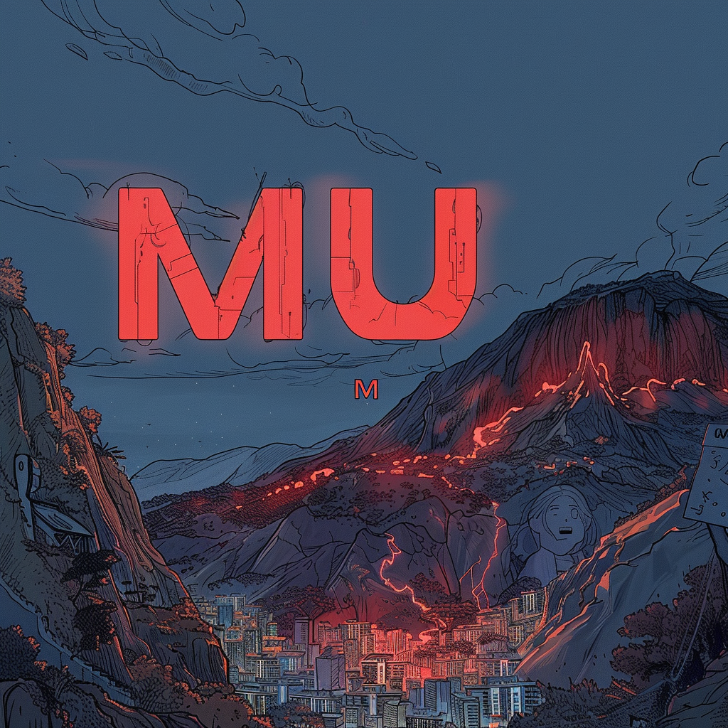 City Mu Red Volcano Ring