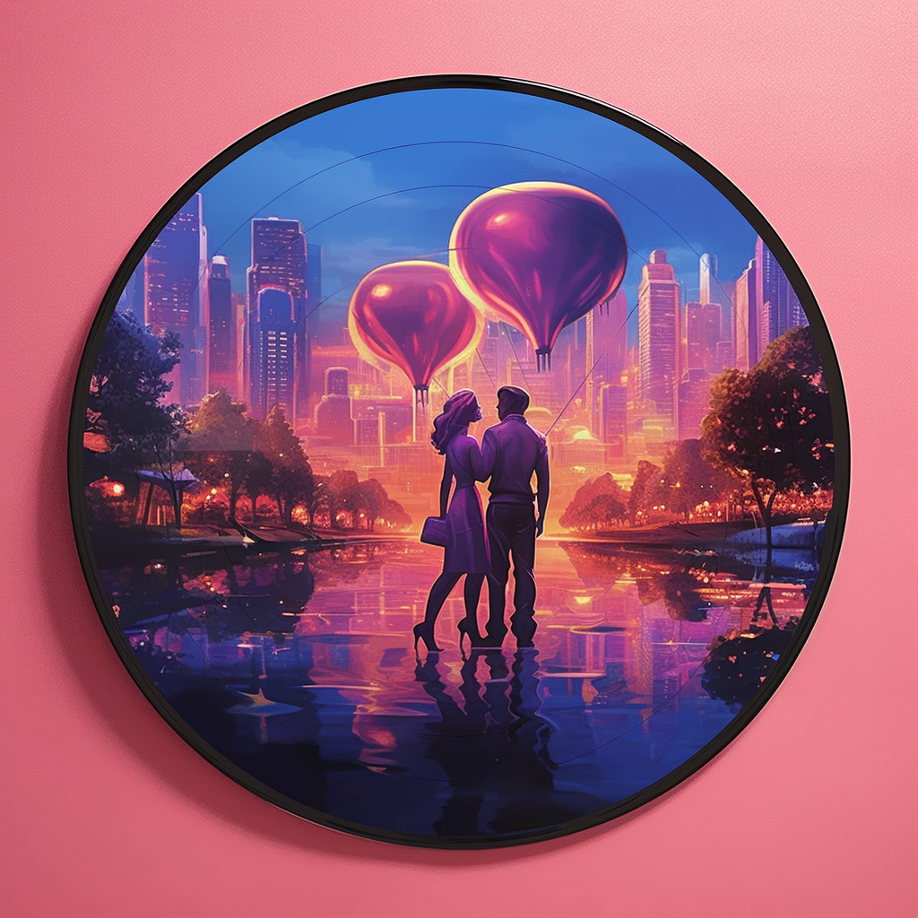 Romanticized City Pop Love Locket Vinyl.