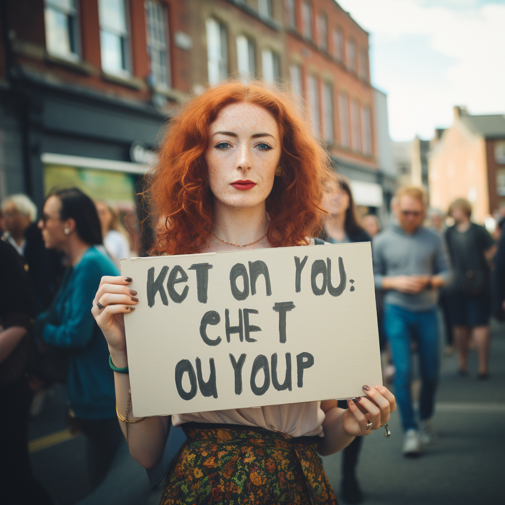 Clare Daly anti-nationalism protest poster