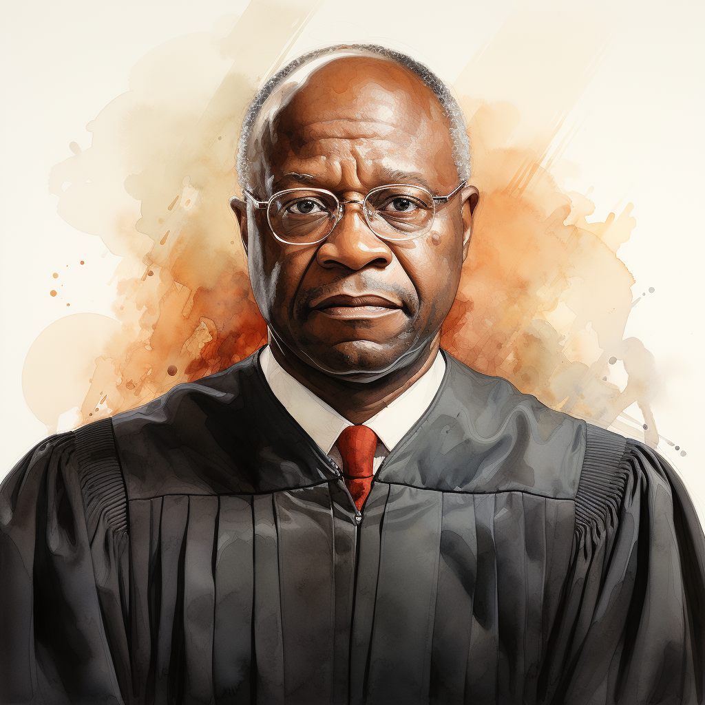 Portrait of Clarence Thomas by Georgia O'Keefe