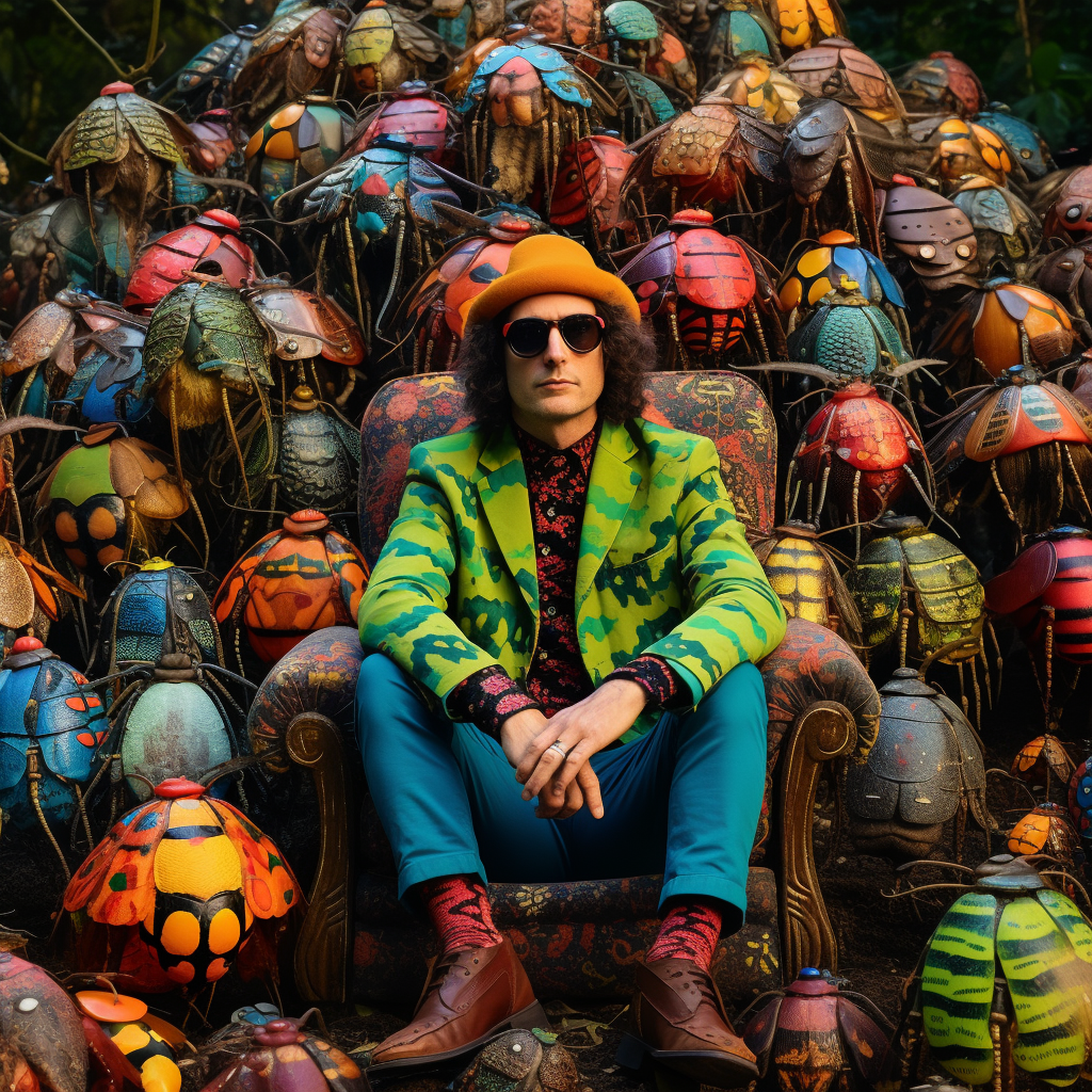 Clark Thomas Carlton in Psychedelic Clothing