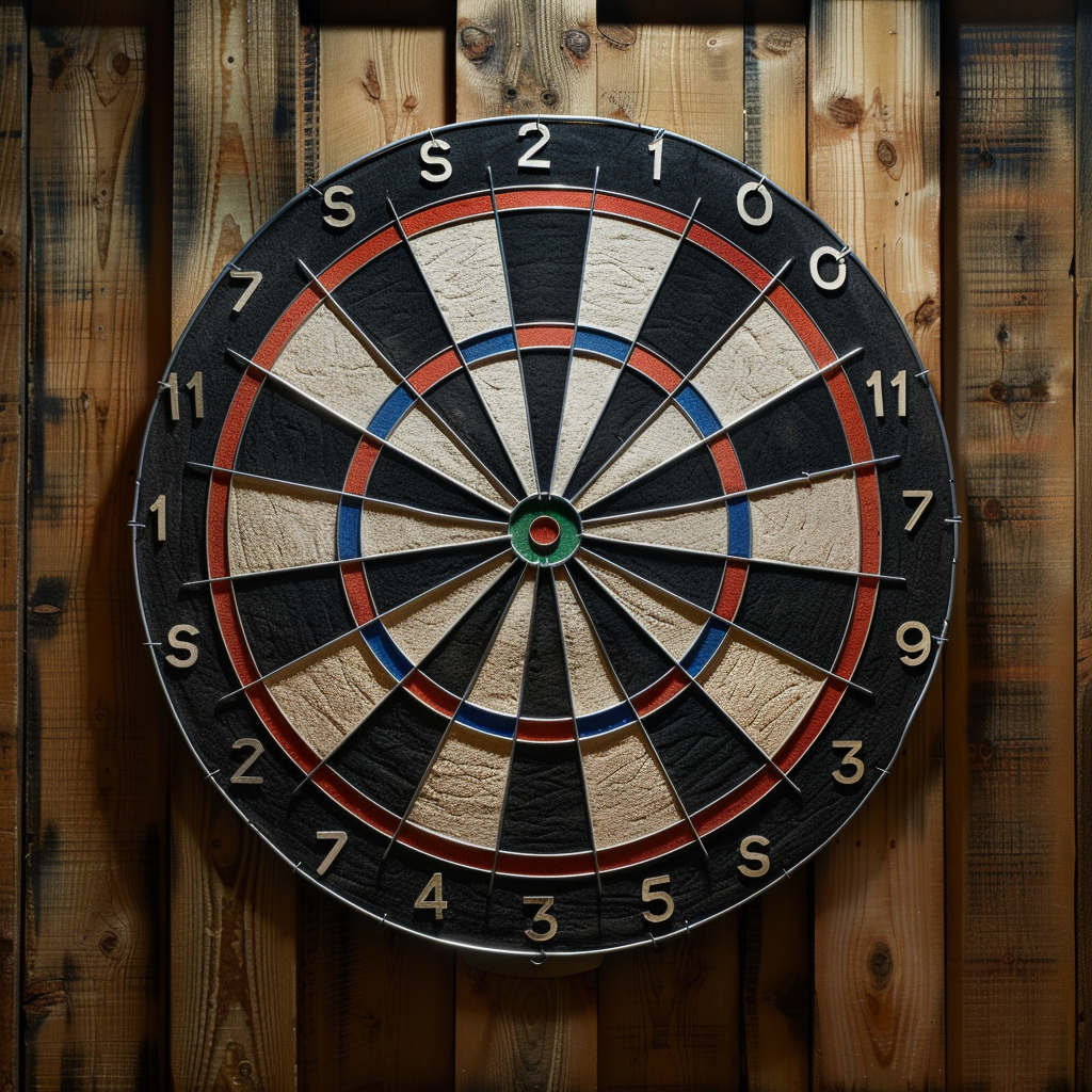 Classic Dart Board with Nike Branding