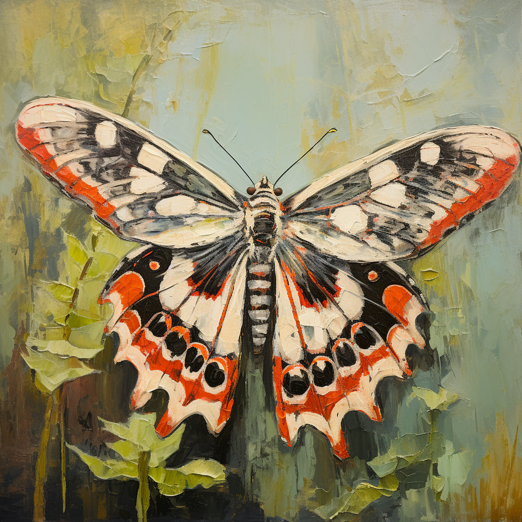 Gross Detailed Moth Painting