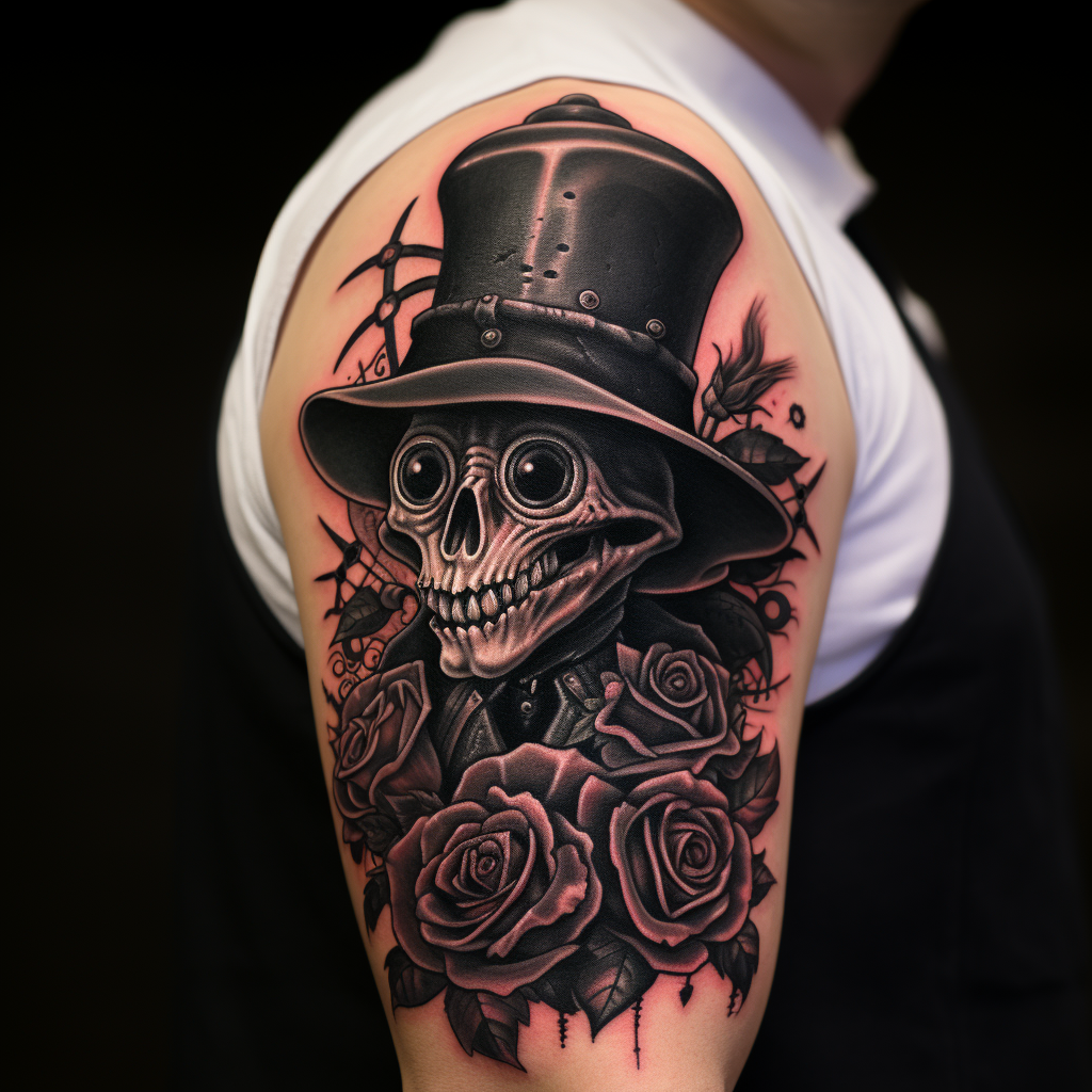 Classic Plague Doctor Tattoo Design