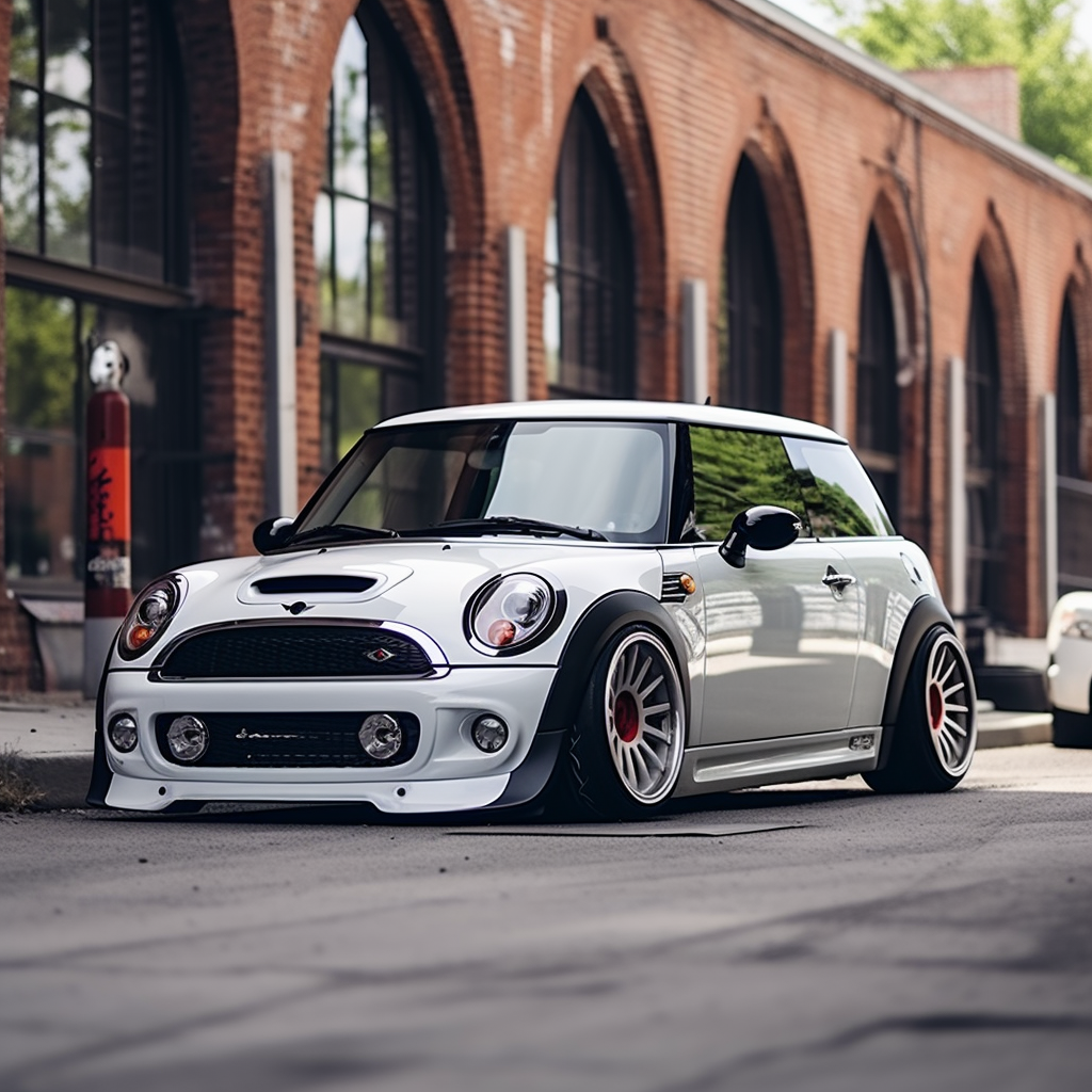 Classic Porsche-Inspired Mini Cooper Car