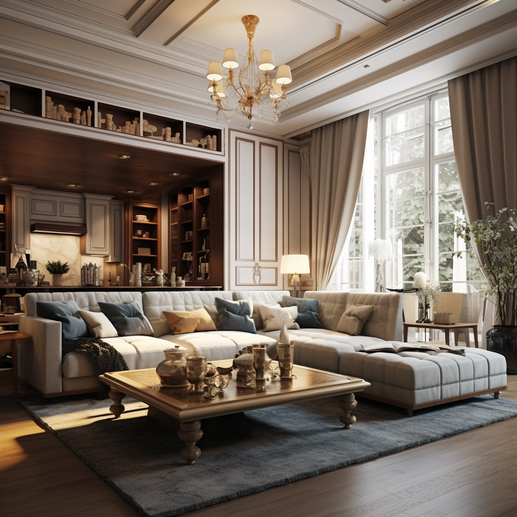 Beautiful classical-modern living room