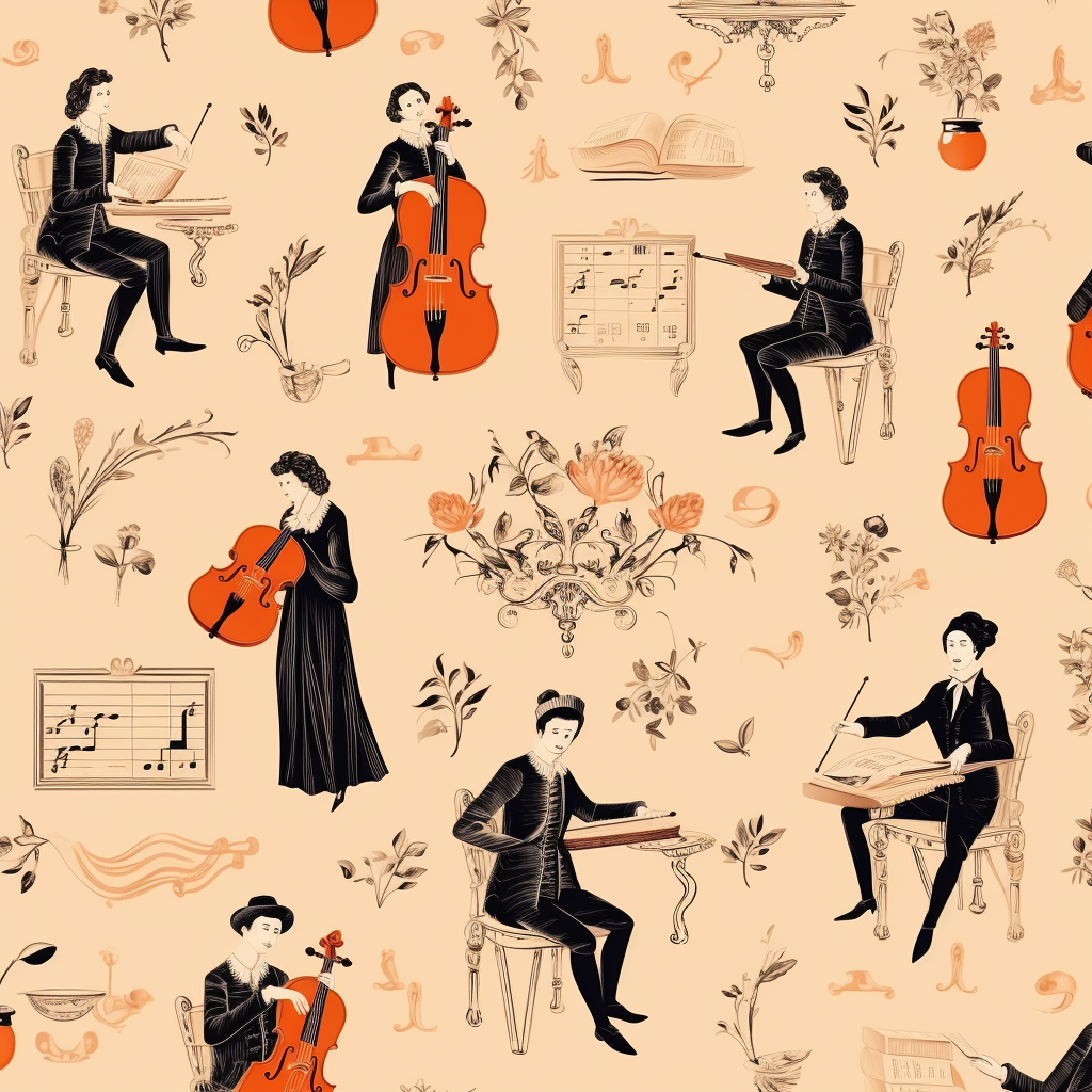 Pattern inspired by classical music