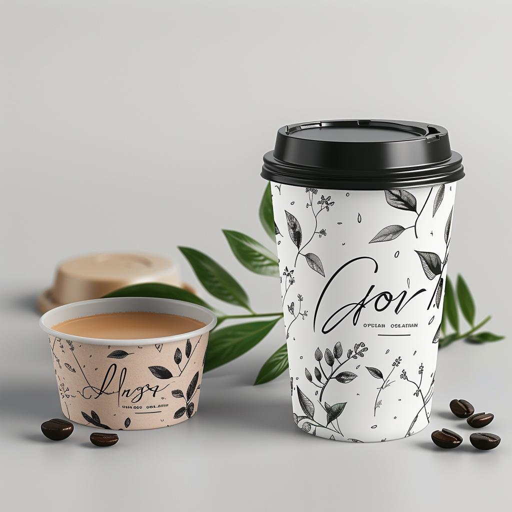 Clean coffee branding concept