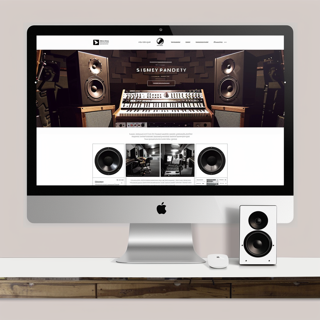 Recording Studio Homepage Design