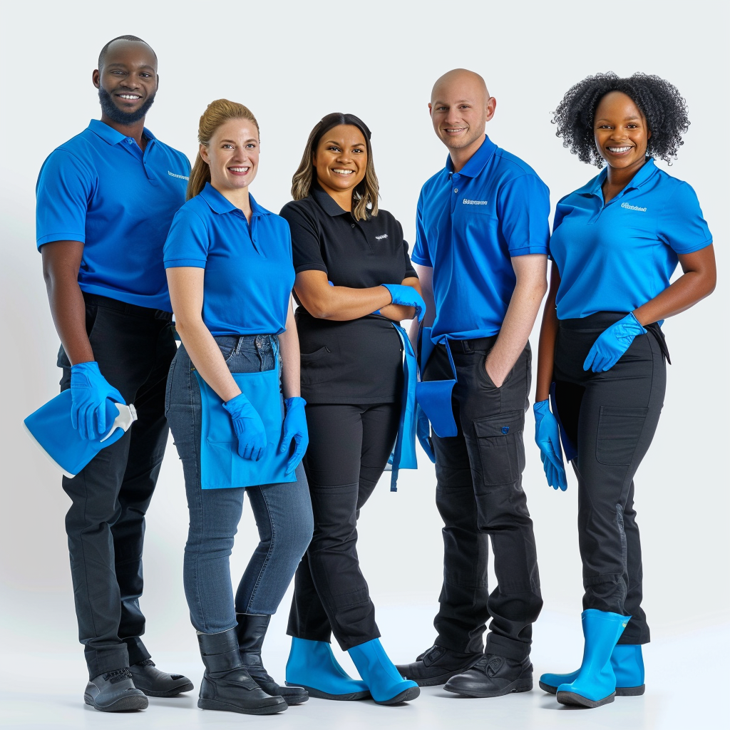 diverse cleaning team advertisement