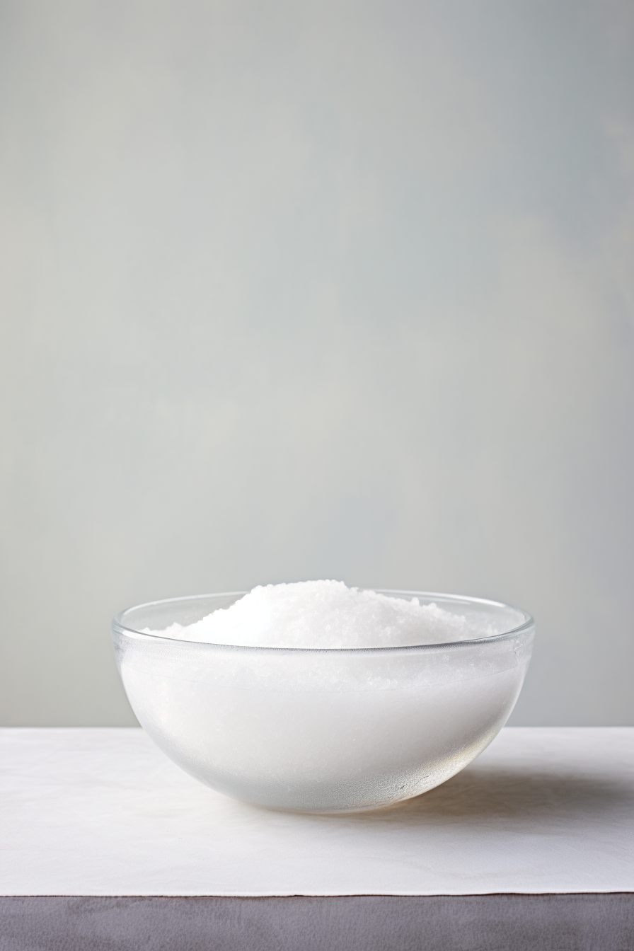 Sugar Glaze on White Marble Table