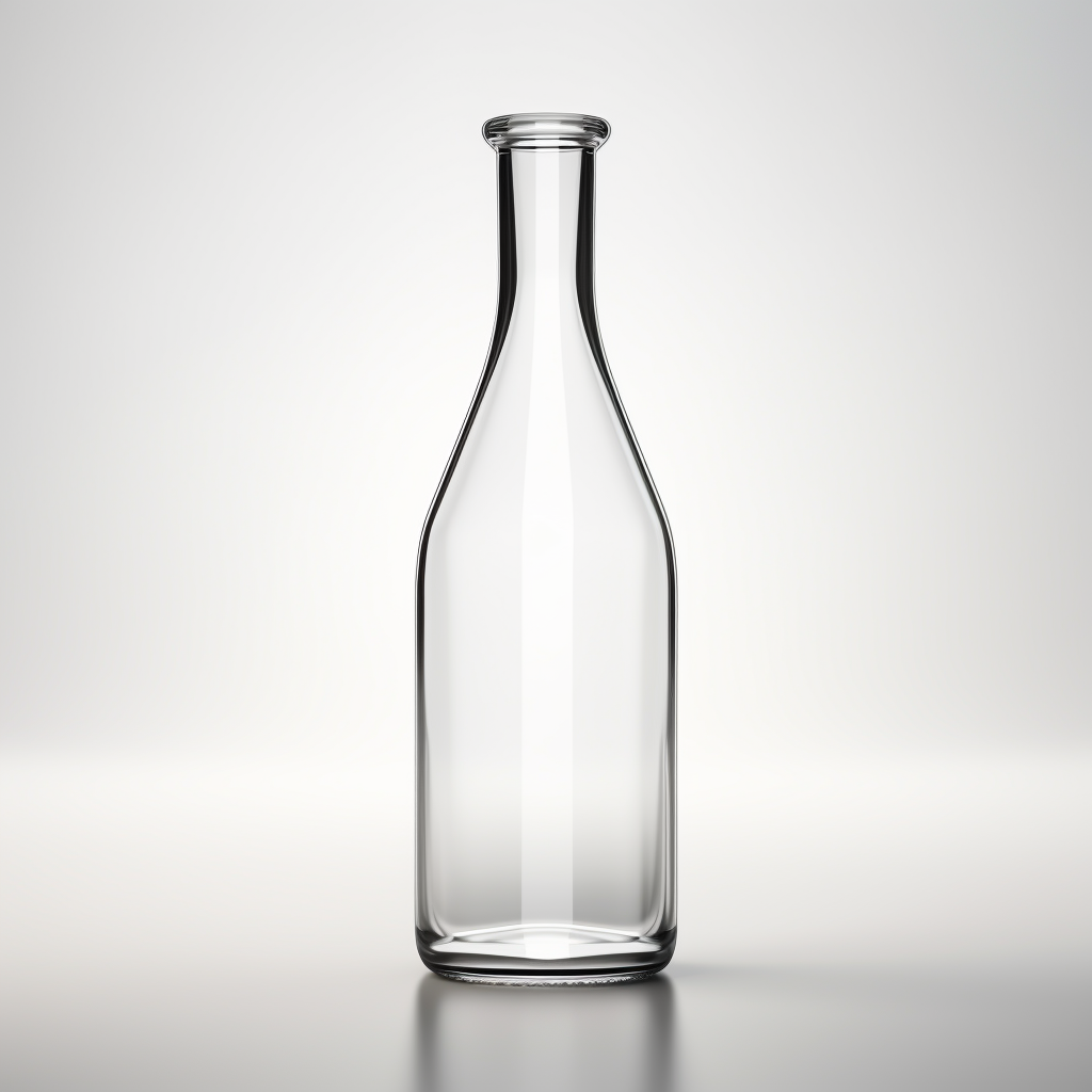 Clear glass India inspired vase