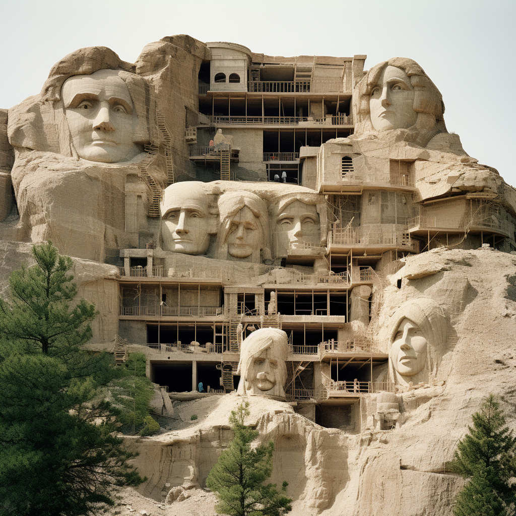 Unique house nestled in Mount Rushmore