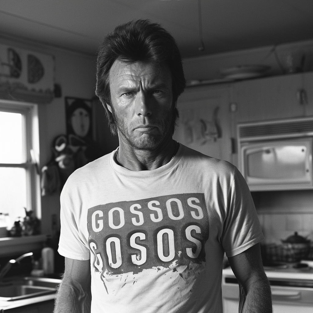 Clint Eastwood T-Shirt with Gossos