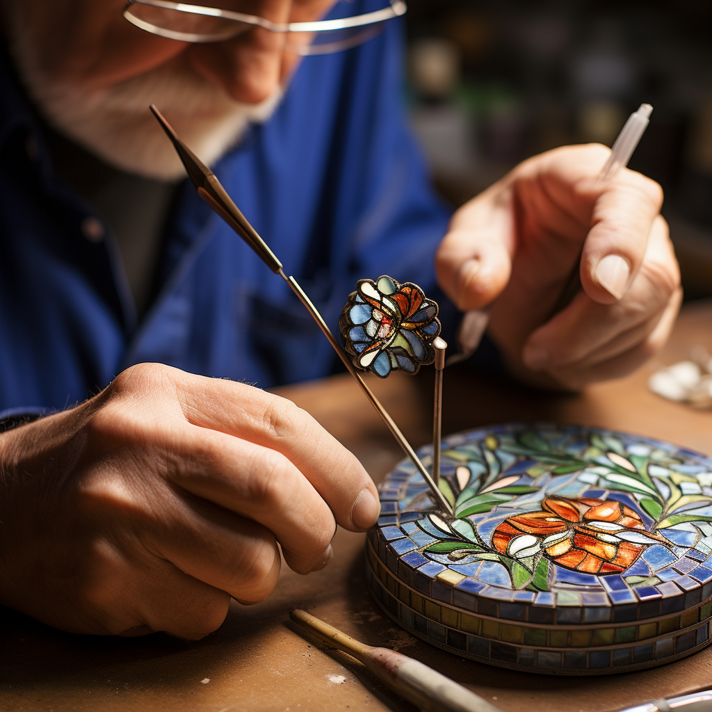 Fine-tuned cloisonné wirework masterpiece