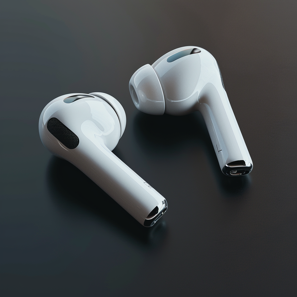 Apple Airpods Wireless Earphones Closeup