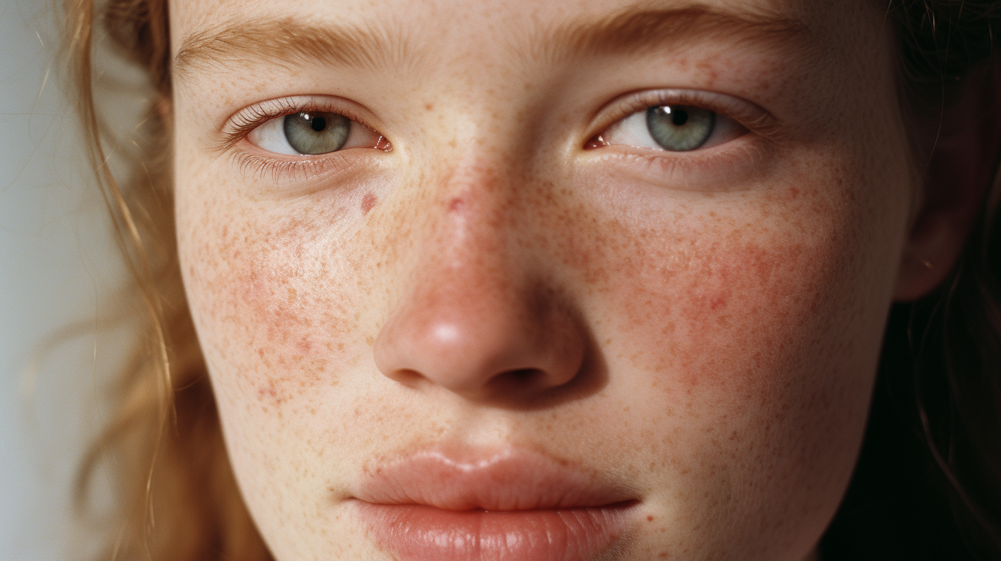 Close-Up of Woman's Perfect Skin in Skincare Photography