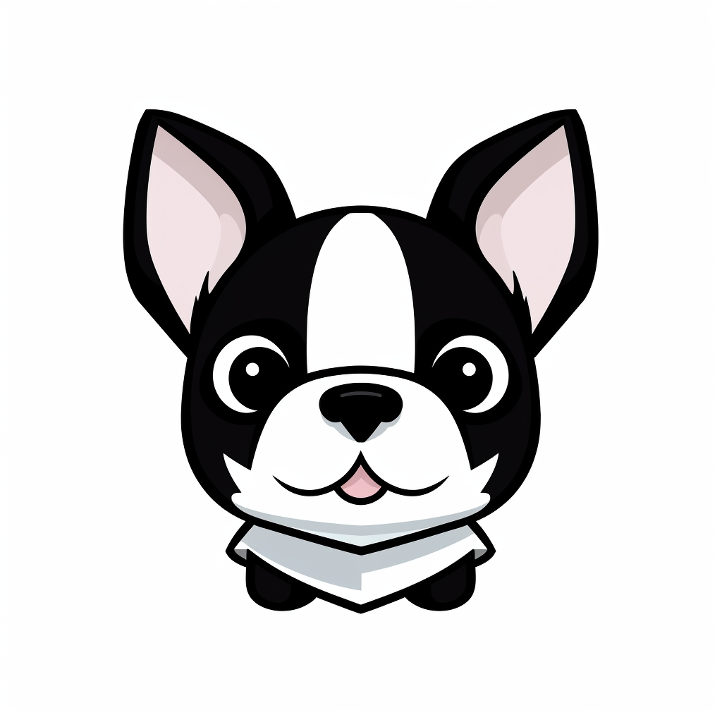 Happy Boston Terrier Clothing Company Mascot