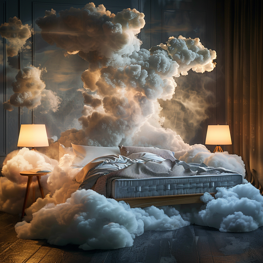 Comfortable cloud bed