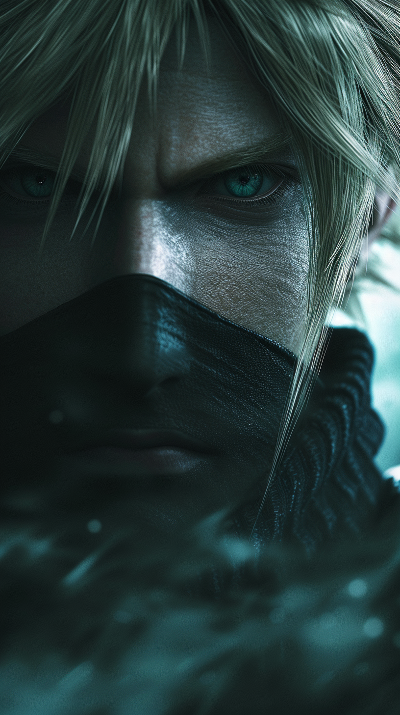 Cloud Strife brooding dark atmosphere HD