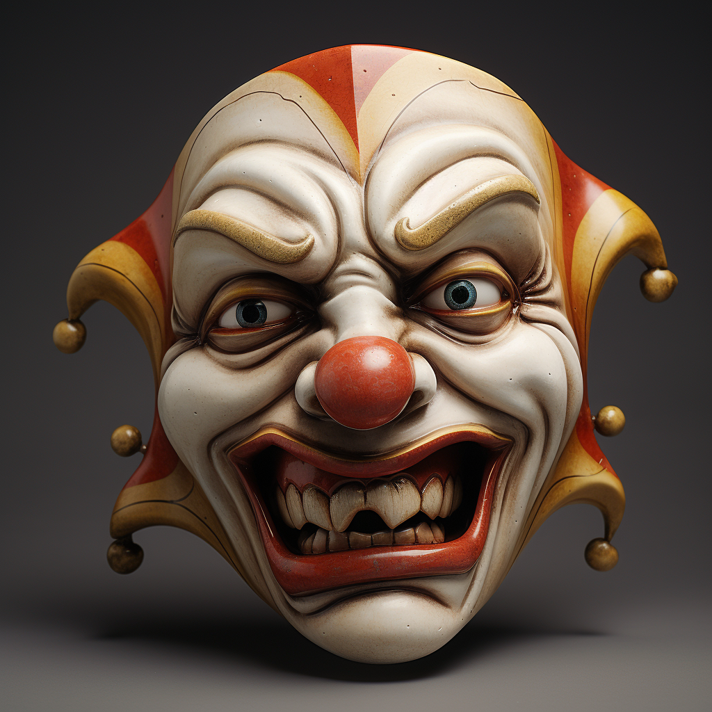 Clown Mask with Emotions