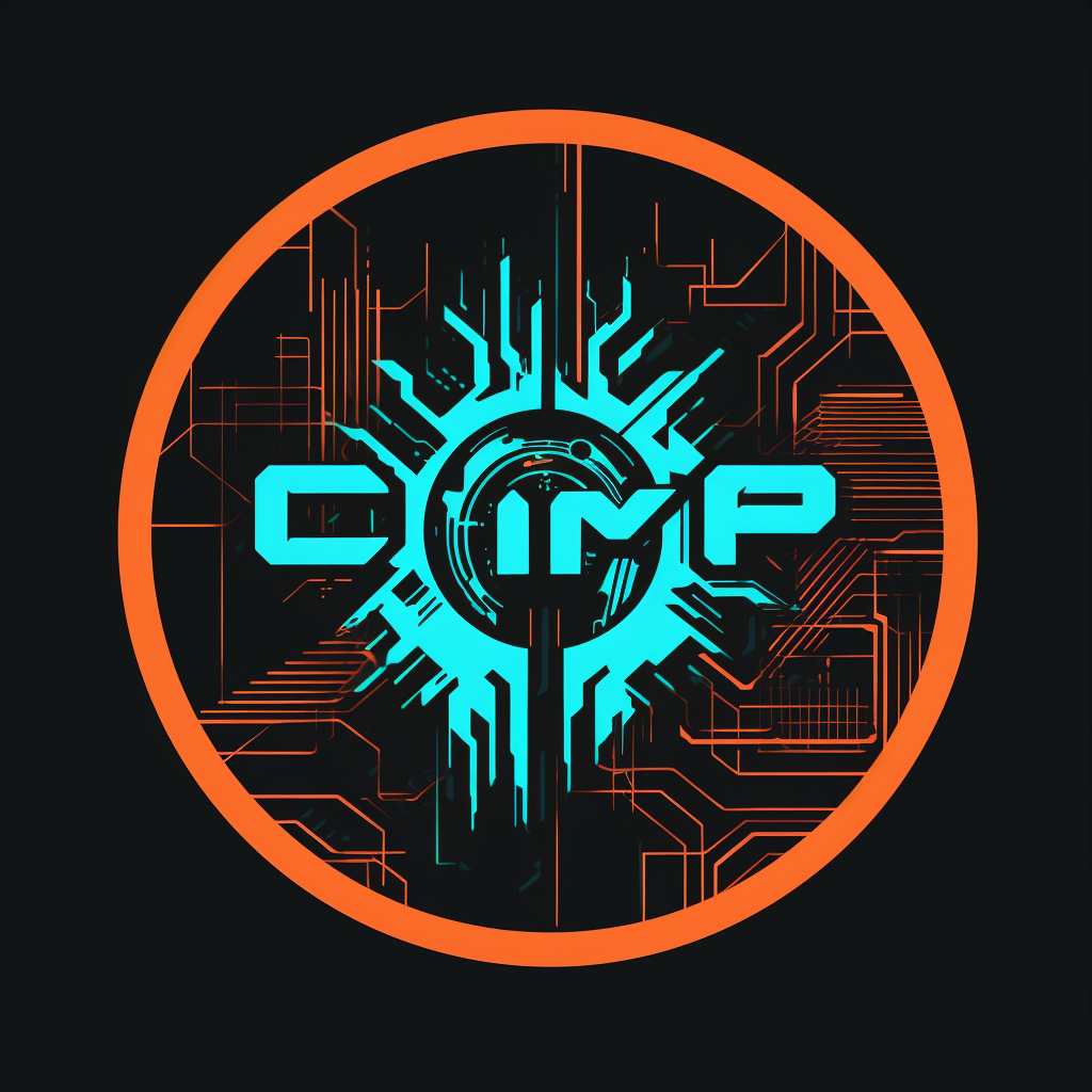 Cyberpunk version of CMP logo