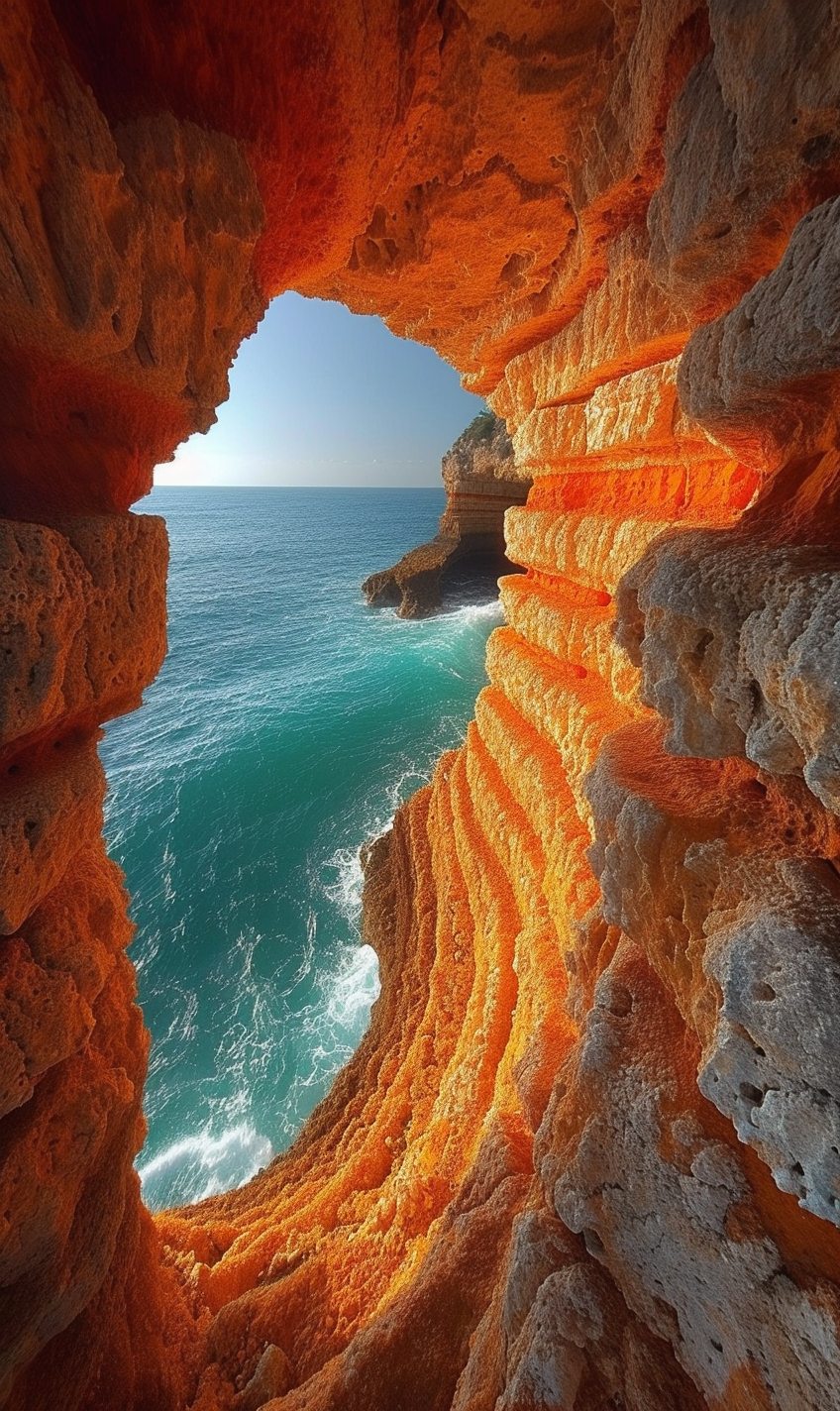 Coastal Caves Benagil Portugal Formation