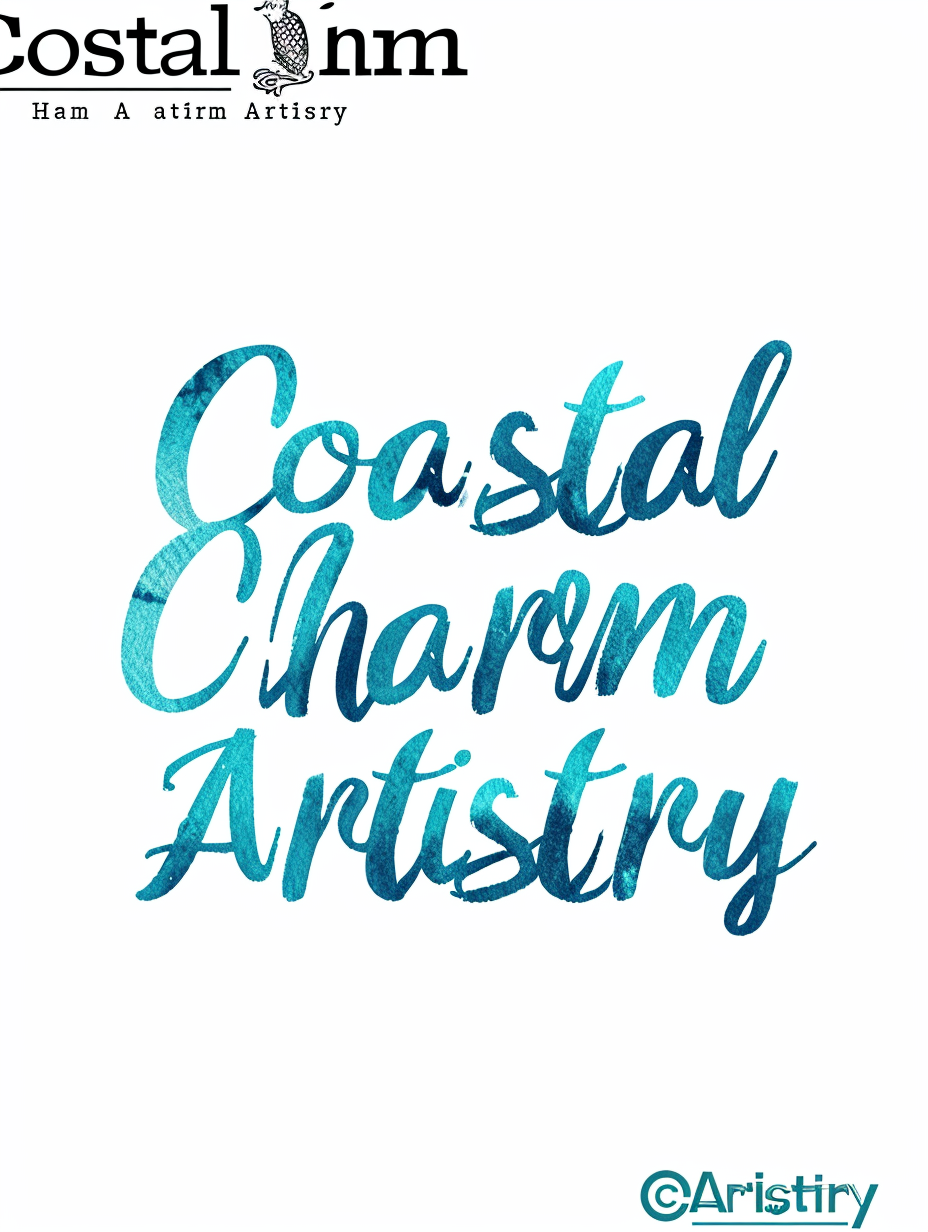 Coastal Charm Artistry Beach Logo