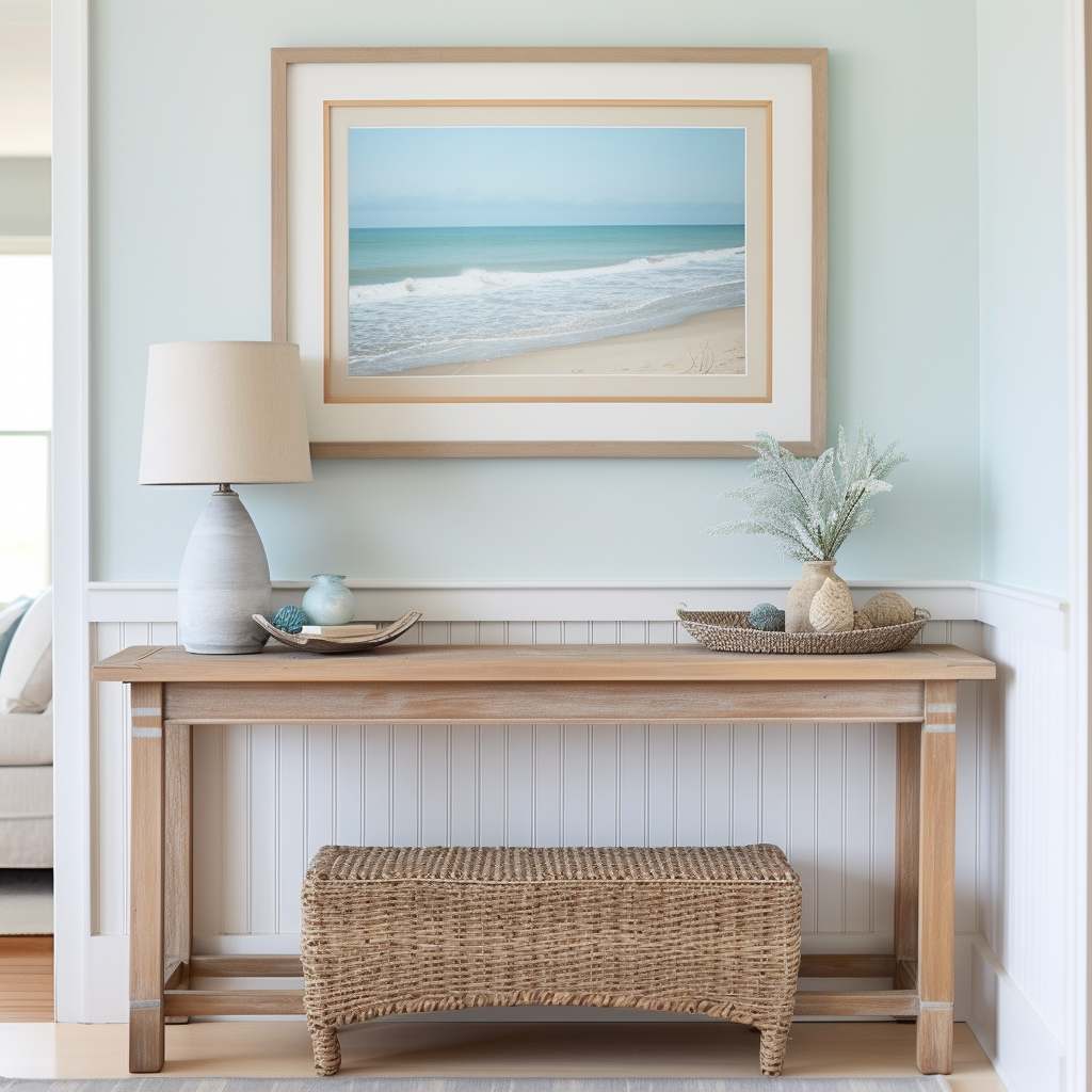 Coastal Entry Table Wall Frame