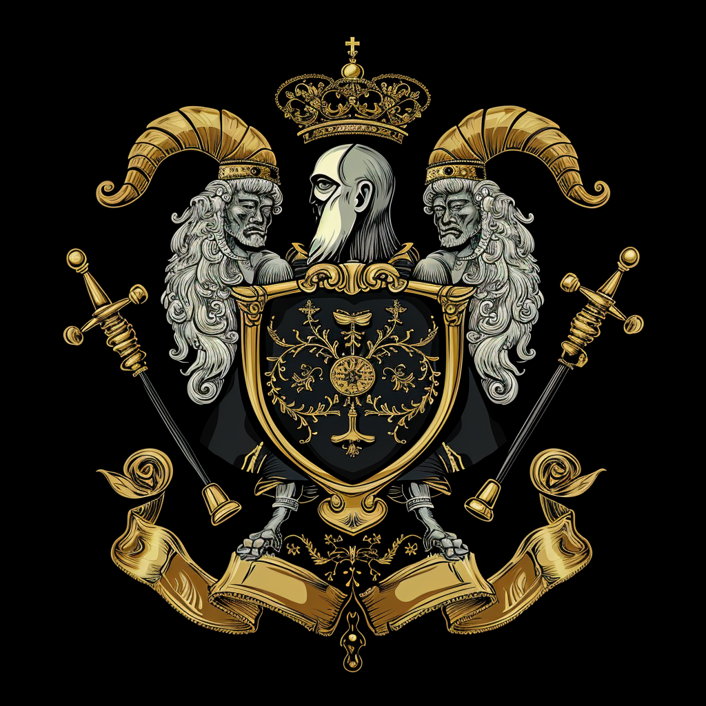 Coat of Arms with Ears, Scalp, and Tuning Fork