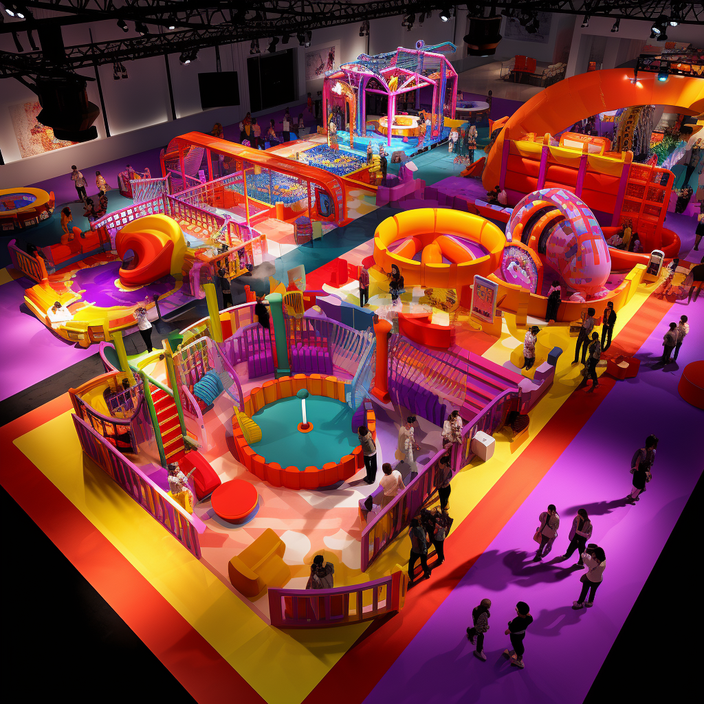 Coca Cola rainbow play gym