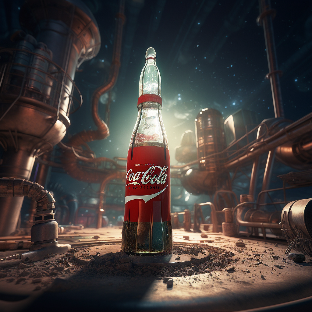 Coca-Cola in Space: Astronaut holding a Coke bottle