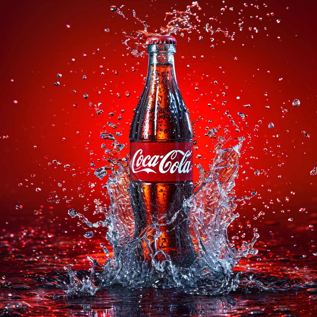 Coca Cola Bottle in Highspeed Motion