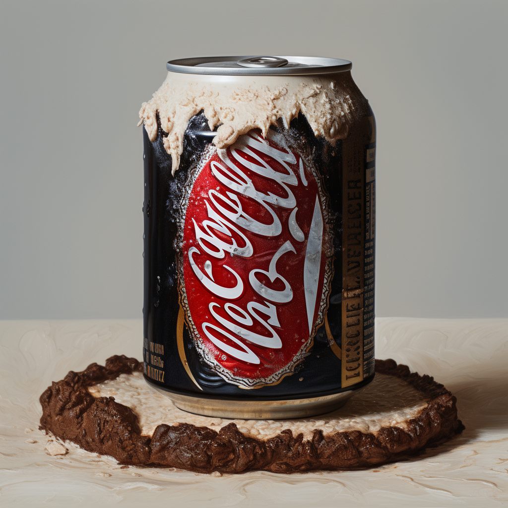 Coca Cola can with Oreo