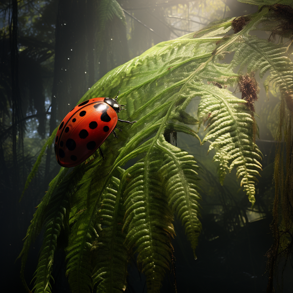 Coccinelle in a Tropical Forest