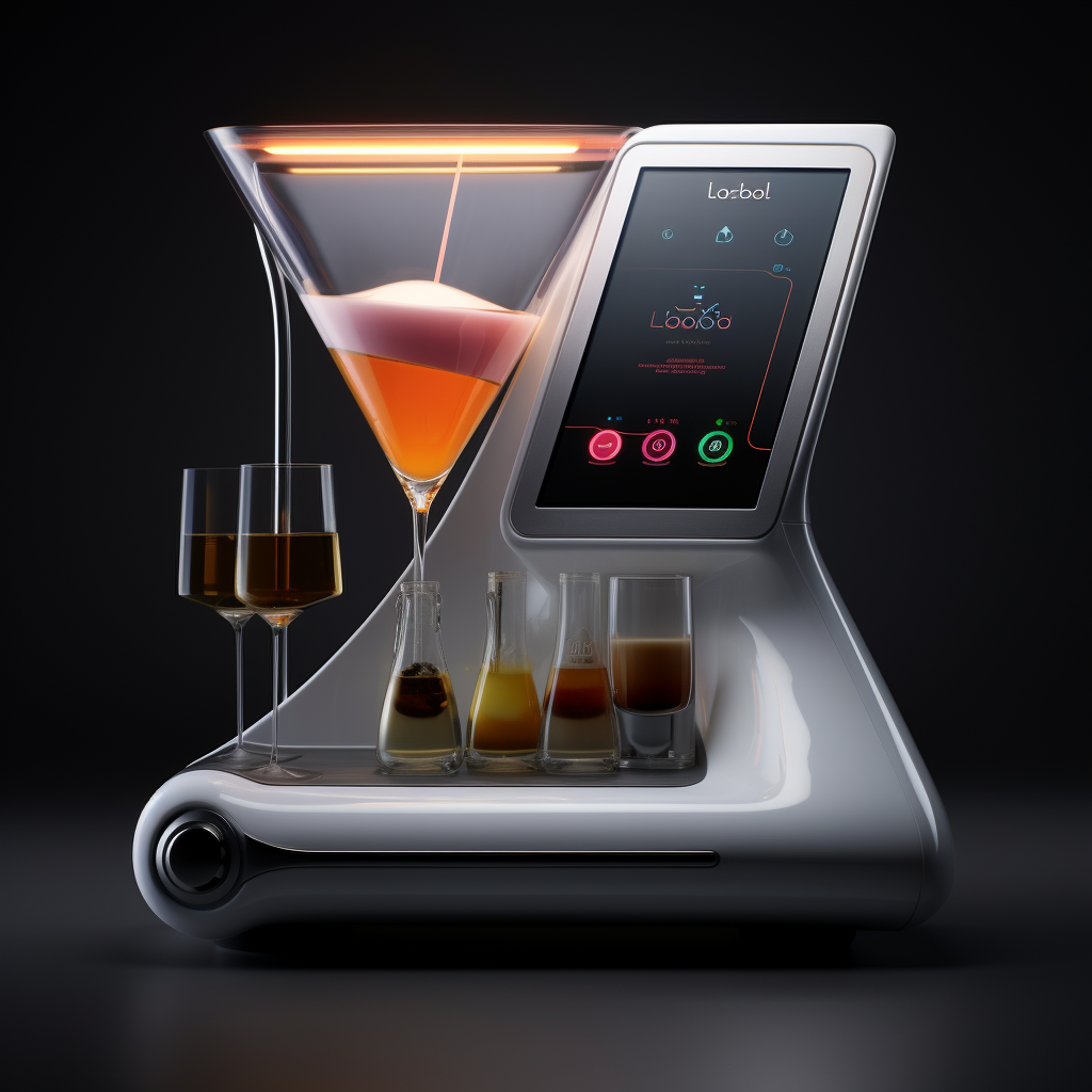 Stunning cocktail machine with large iPad screen