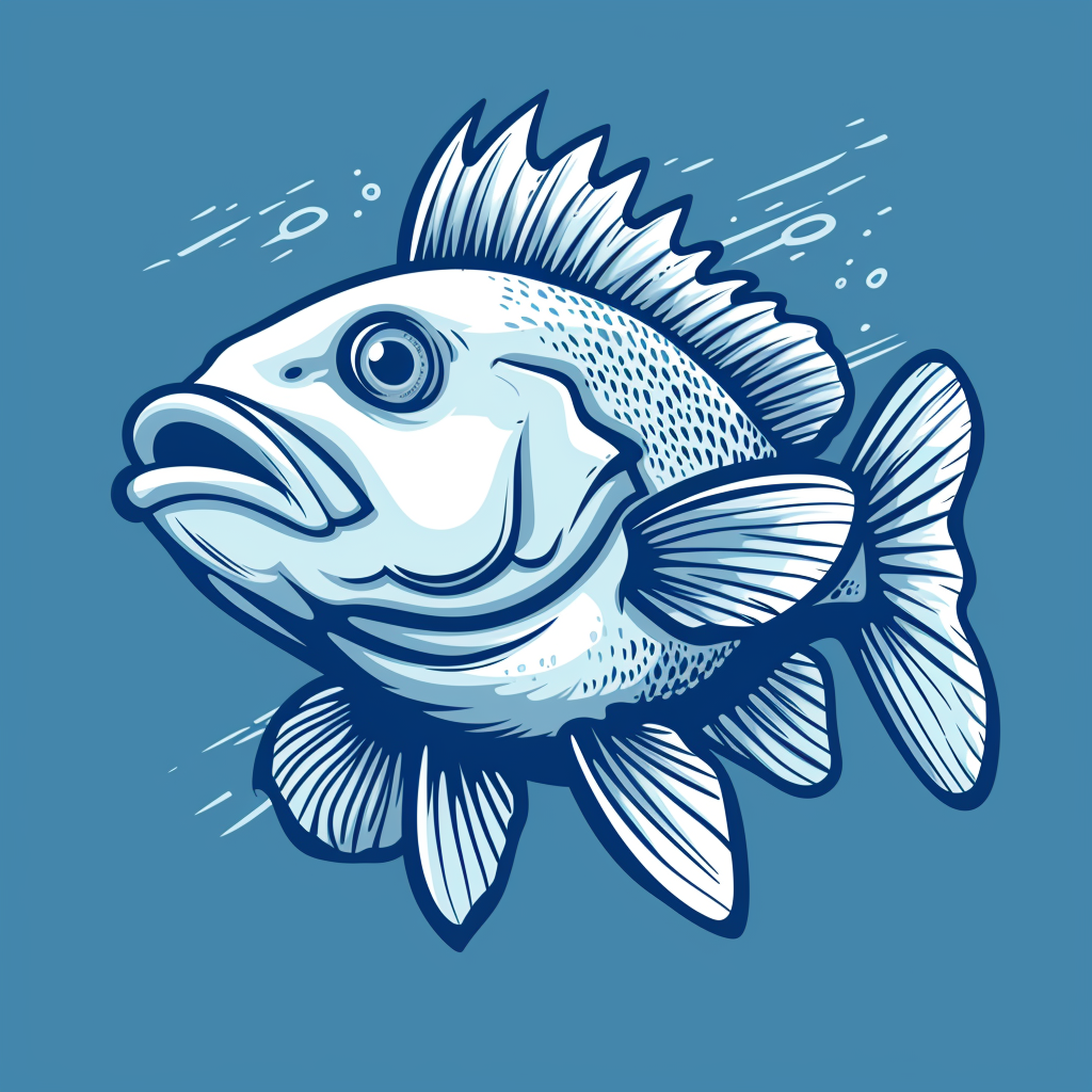 Cute Cartoon Cod Fish Mascot