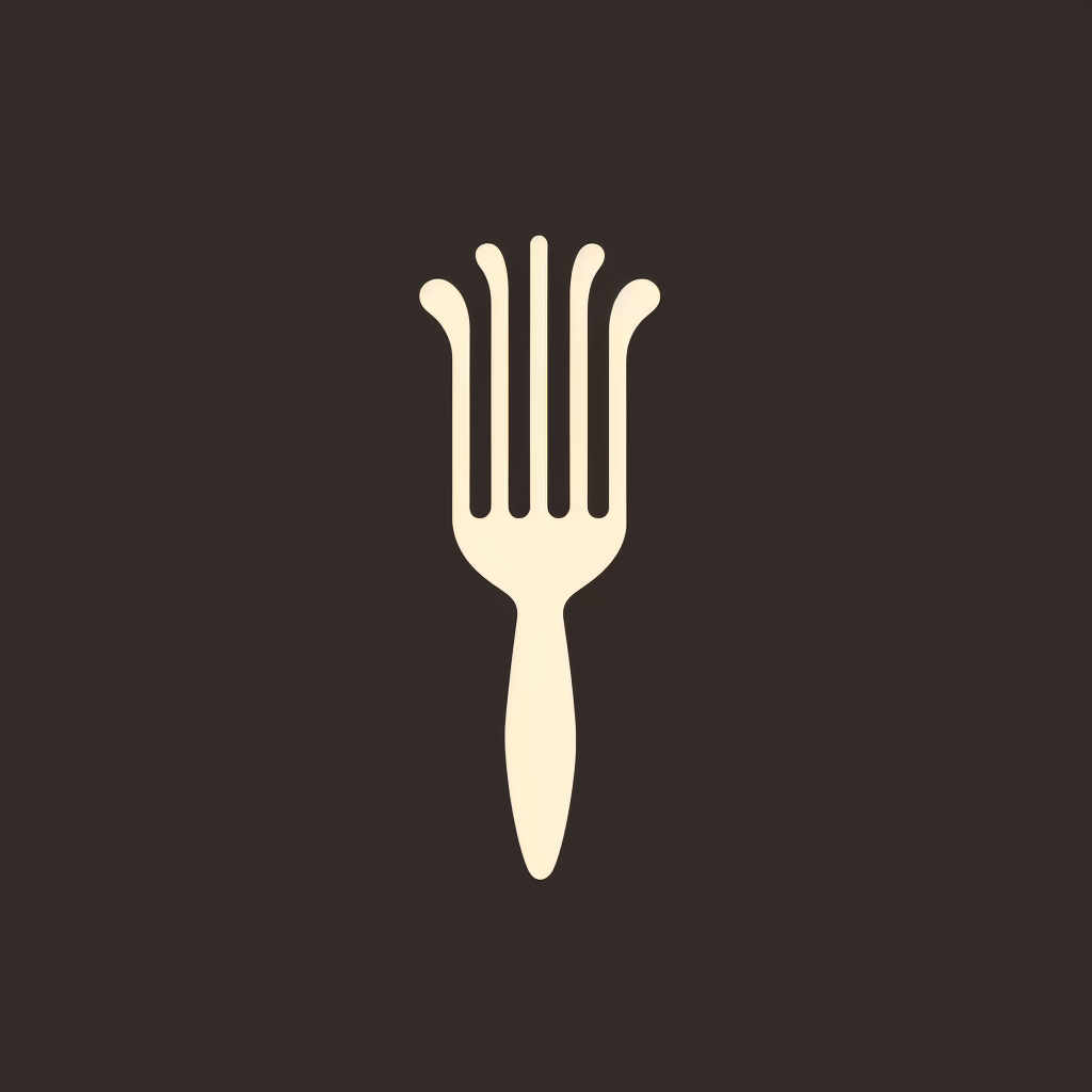 Code Fork Symbol Logo Illustration