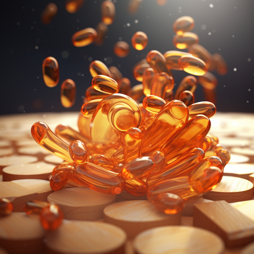 Coenzyme Q10 3D Render