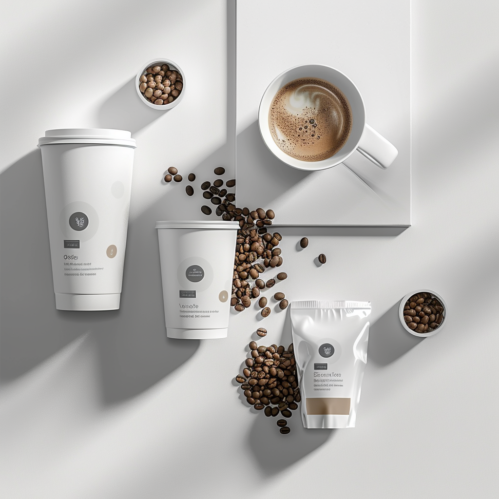 Coffee Brand Mockup Beans Spotlight