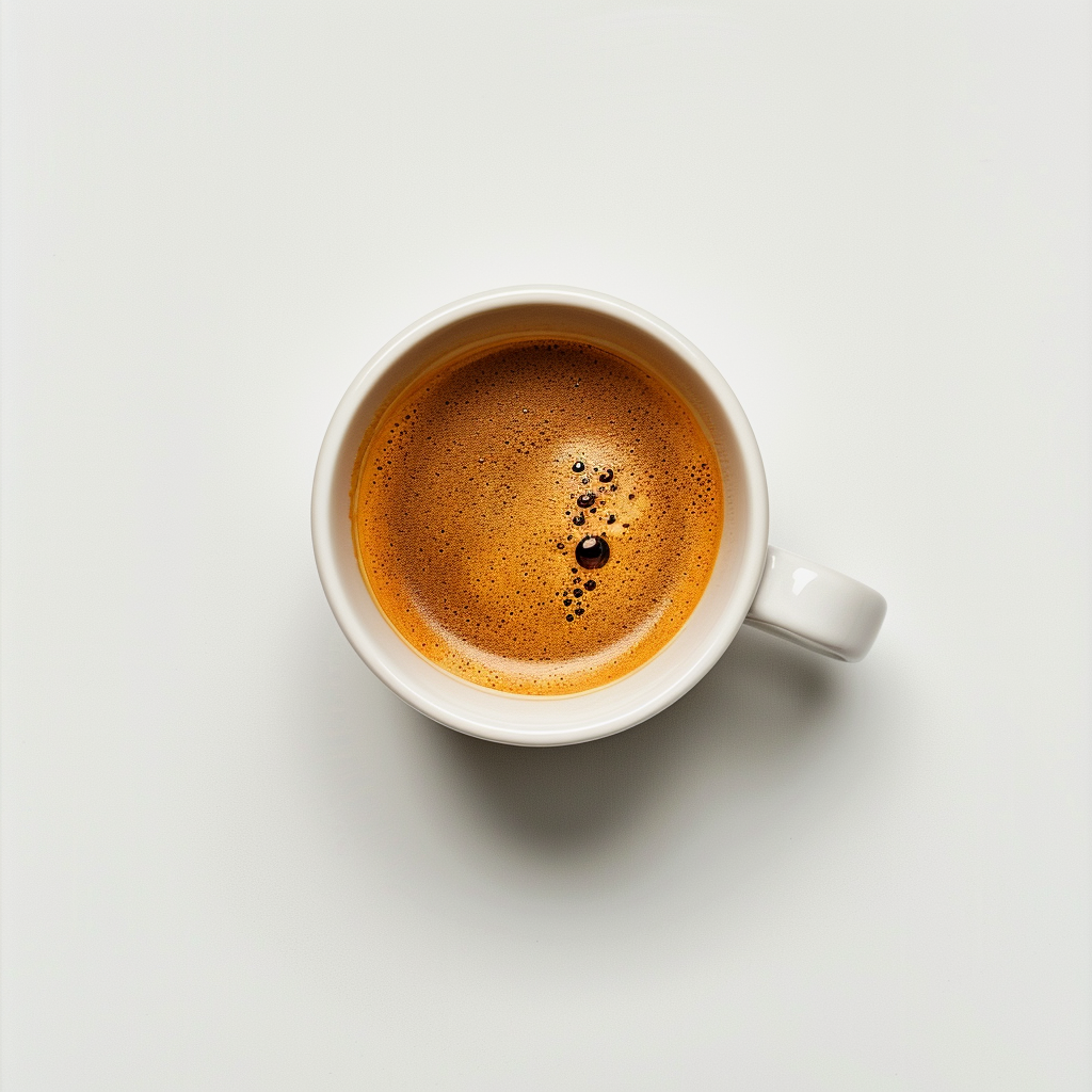 Realistic Coffee Branding on White Background