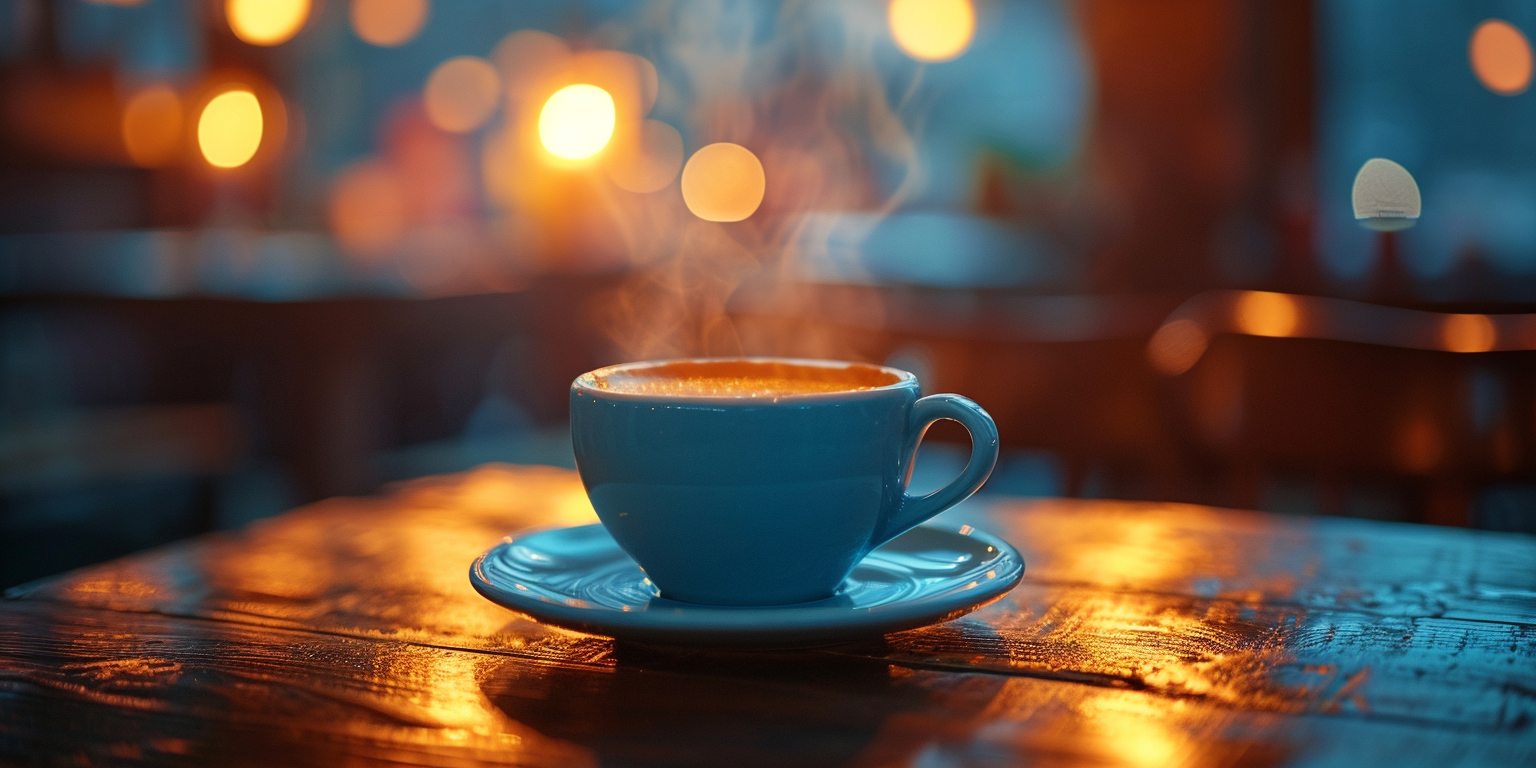 Coffee Cup on Dark Background