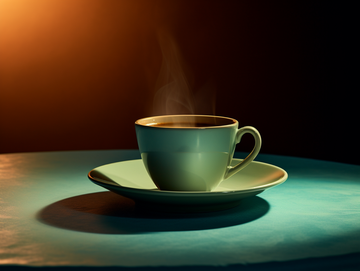 coffee cup in soft light